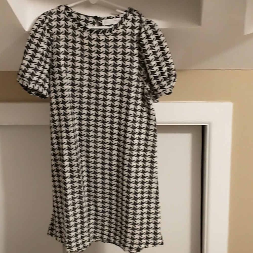Zara black & white dress